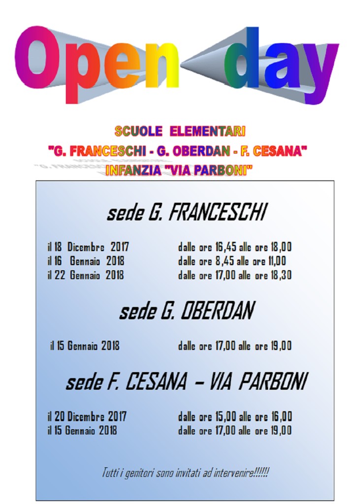 open day primaria
